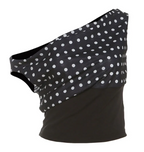 Retro One-Shoulder Polka Dot Crop Top