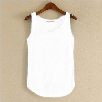 Summer Women’s Bamboo Cotton Tank Top - Slim Fit