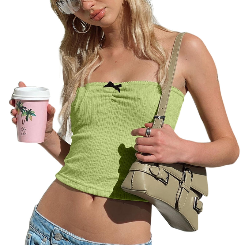 Ladies Sleeveless Bow Knot Tube Top for Summer Events