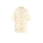2023 Women's Silk Print Pajama Set with Shorts