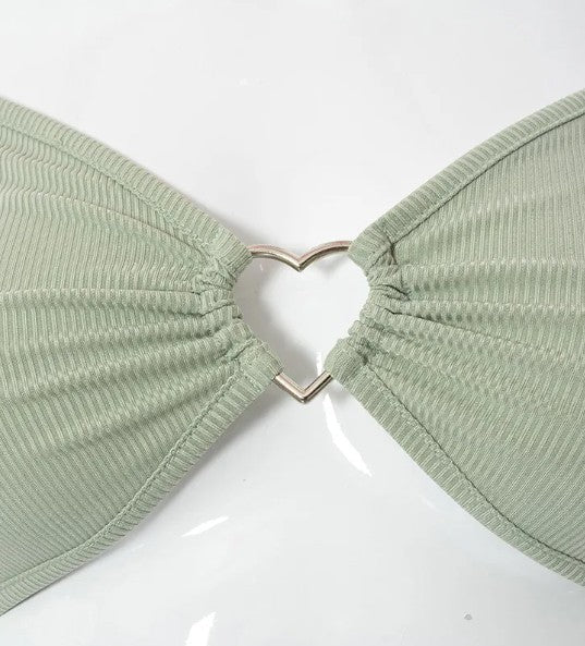 Women's Hollow-Out Ribbed Crop Top