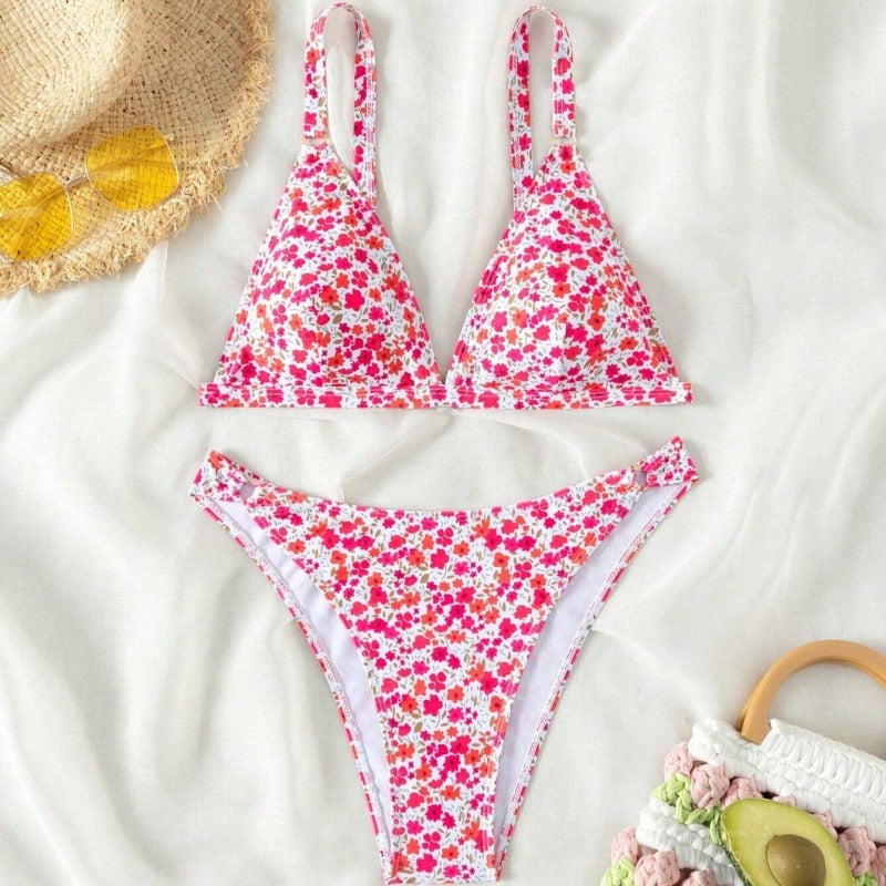 Women's 2 Piece Floral Print Swimsuit