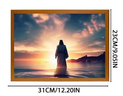 Jesus LED Night Light Art Frame