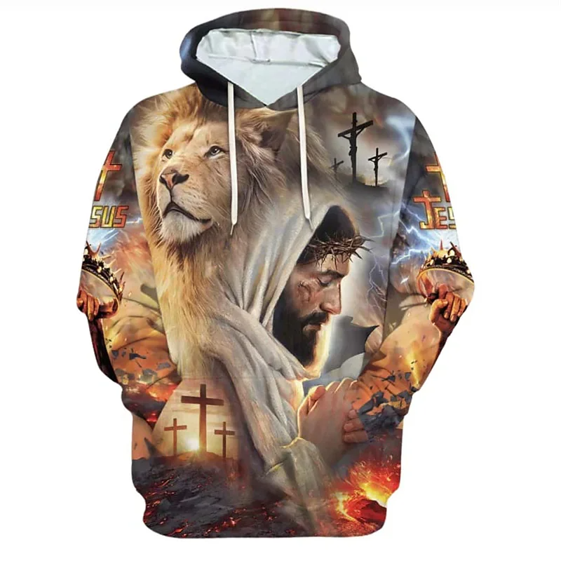 Jesus Amen 3D Hoodie for Men and Women Harajuku Fashion | Faith Streetwear