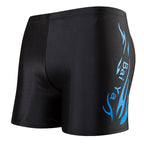 Men's Flame Print Swim Trunks