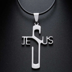 Jesus Cross Pendant Necklace | Christian Jewelry
