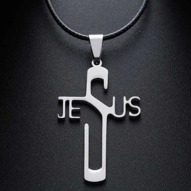 Jesus Cross Pendant Necklace | Christian Jewelry