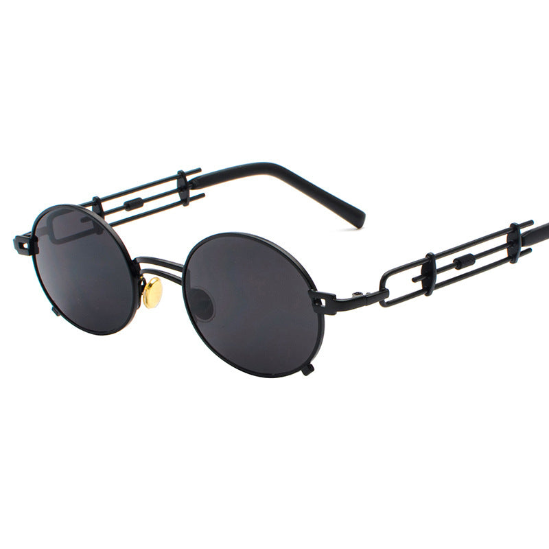 Steampunk Round Metal Sunglasses