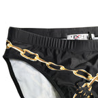 Men's Low Waist Triangle Swim Briefs - Sexy Black Shorts