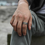 Men's Vintage God Eye Ring with Open Design | Jewelry