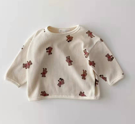 Autumn Teddy Graphic Long Sleeve T-Shirt (Kids)