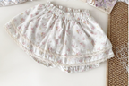 Floral Cotton Twill Shorts for Baby Girls