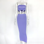 2022 Women's Street Style Sexy Crop Top Two-Piece Set