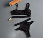 Cut-Out Strappy One-Piece Swimsuit