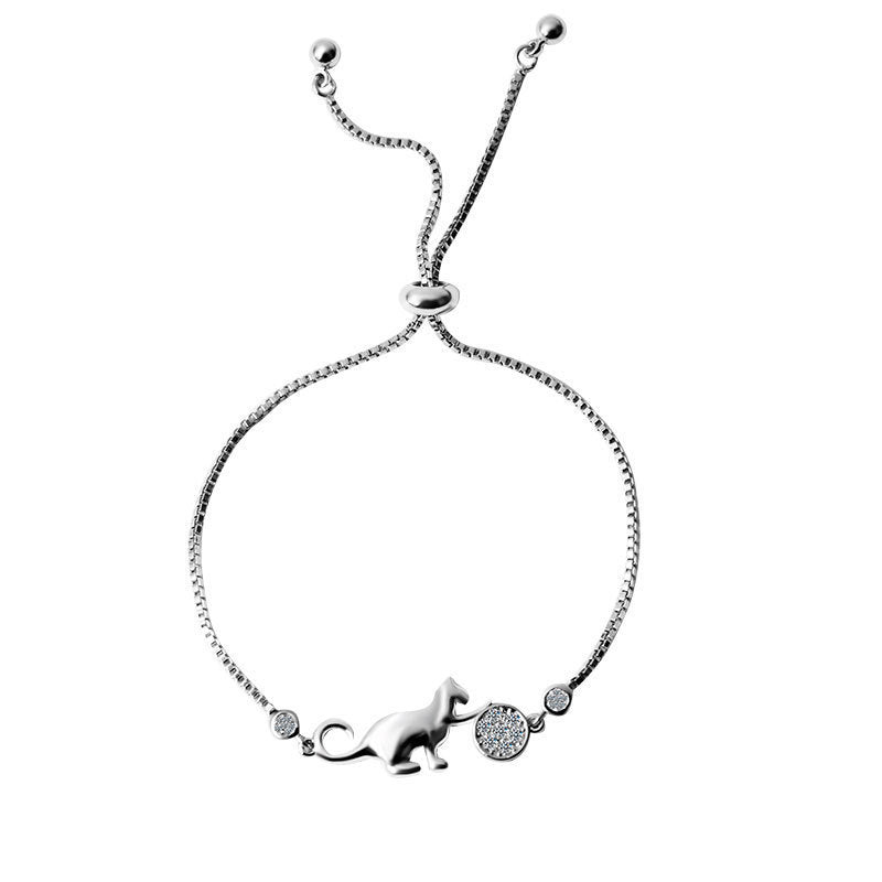 Cat Ball Pendant Women's Bracelet in Japanese & Korean Style