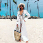 2024 Women's Beach Cover-Up with Lace Design