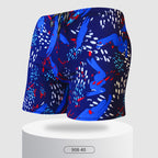 Large Loose Fit Adult Swim Shorts with Beach Print