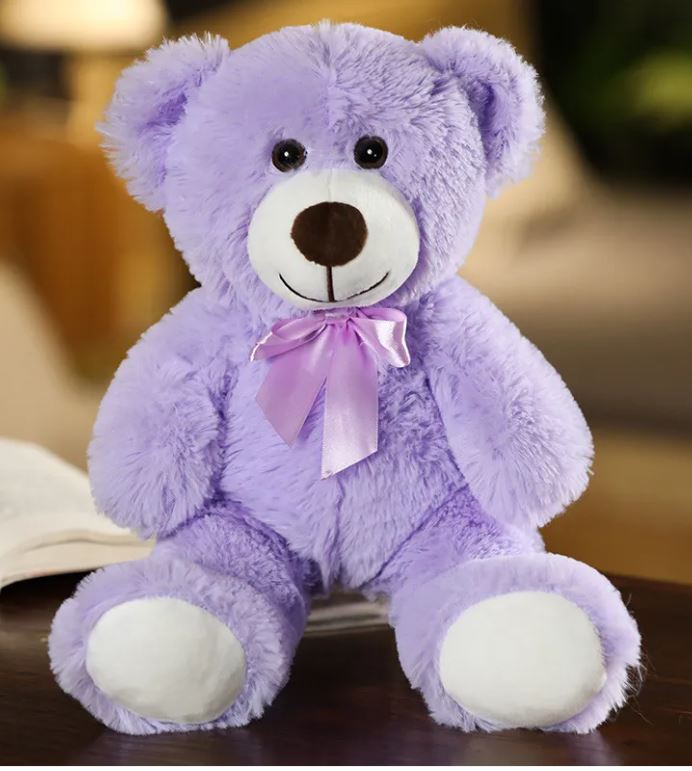 Seven Color Teddy Bear Doll Ribbon Bear Doll Foreign Trade Bow Doll Wedding Shower Doll | Home Decor