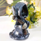 Black Standing Scythe Death God Resin Home Decor Ornament | Home Decor