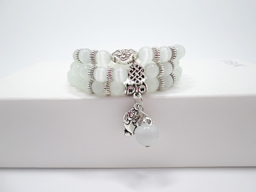 S339 Cat's Eye Stone Pixiu Crystal Bracelet