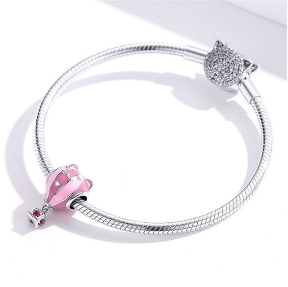 Cute DIY Pet Balloon Girl 925 Bracelet Accessories