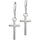 Stylish Stainless Steel Couple Cross Tassel Earrings