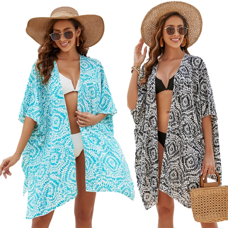 Floral Lightweight Women's Scarf Wrap and Cover-Up