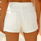 Women's Versatile White Denim Shorts for Every Occasion