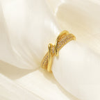 Elegant Cross Cord for Braiding Ring - Women's Style