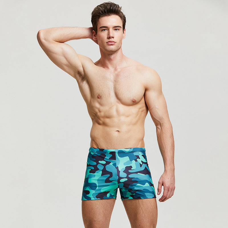 Quick-Drying Breathable Printed Swim Trunks