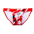 Men's Geometric Print Low-Waist Swim Brief