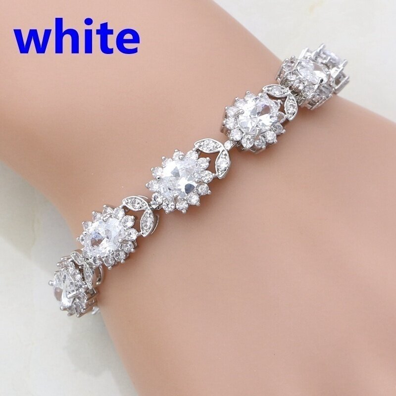 Inlaid Cross Bracelet for Women