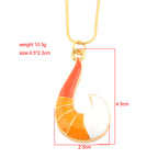 Cute Ladybug Pendant Necklace with Black Cat Charm