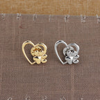 Fashion Korean Dog Paw Hollow Alloy Brooch Accessories