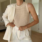 2023 Summer Sleeveless Ice Silk Lace Tank Top for Women