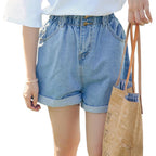 High-Waisted Denim Shorts for Women - Summer Style