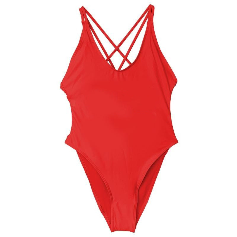 Thick Thighs Save Lives Slogan One-Piece Swimsuit