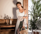 Bohemian Striped Lightweight Beach Cover-Up for Women