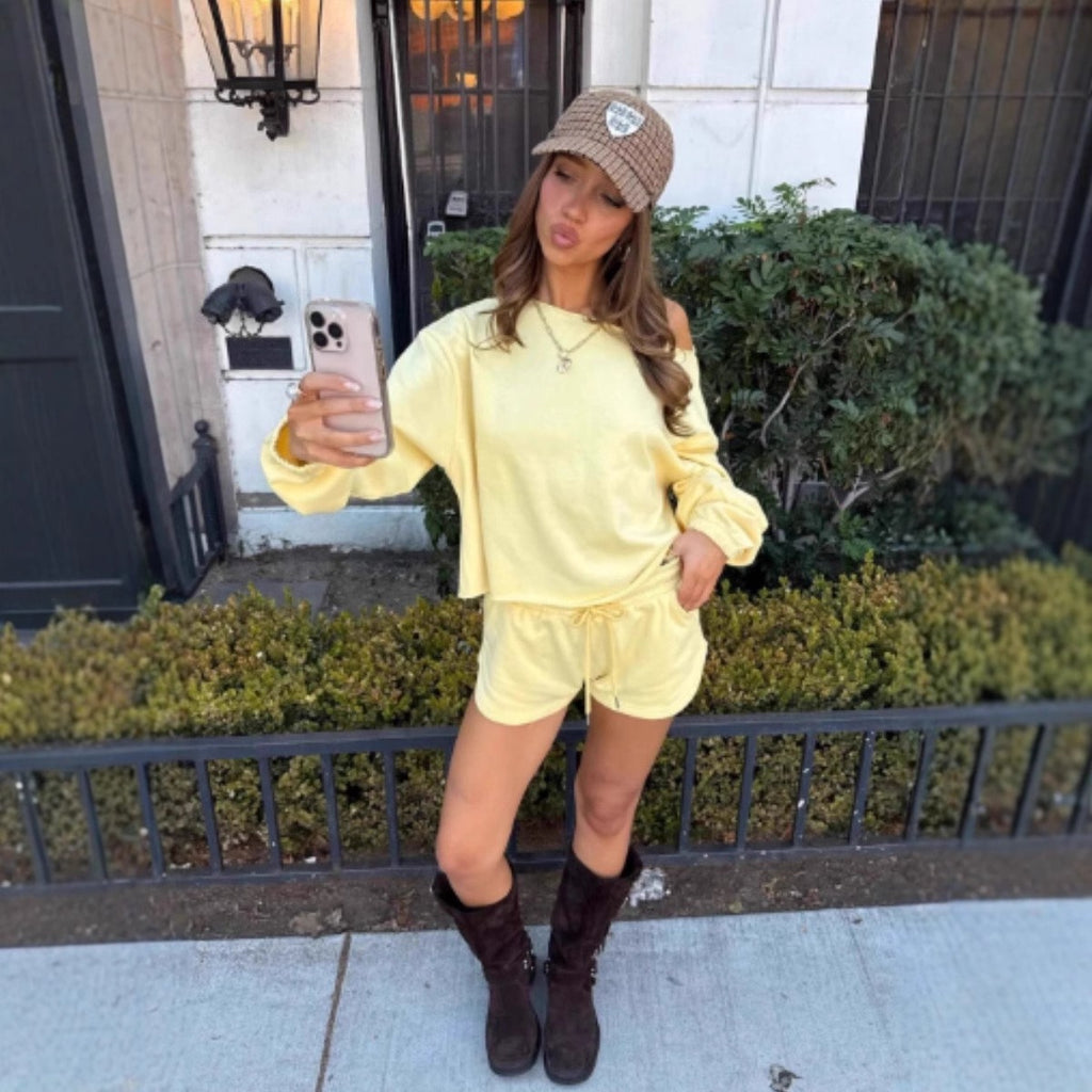 Women's Hoodie and Shorts Set