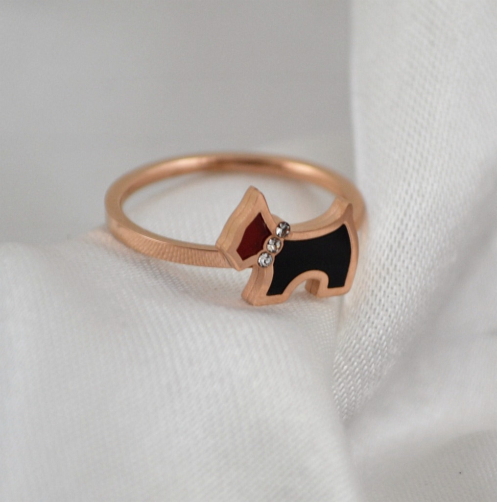 Rose Gold Dog Tail Ring for Pets