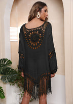 Beach Vacation Fringe Bikini Cover-Up Dress A19352