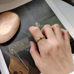 Korean Silver Cat Ring for Women (Joint Decor)