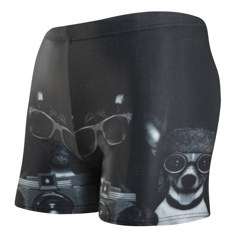 Men's Quick-Dry Loose Fit Printed Swim Trunks