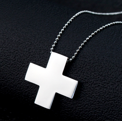 Anime EVA Katsuragi Misato Cross Chain Pendant Necklace