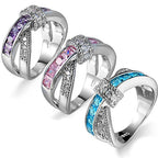You Cross My Mind Ring Crystals In 3 Lovely Colors