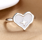 Epoxy Love Cross Open Ring - Fashion Special Interest