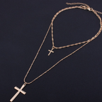 Religious Elements Necklace Set with Cross Pendant | Christian Jewelry