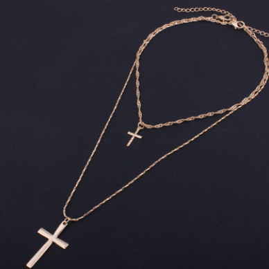 Religious Elements Necklace Set with Cross Pendant | Christian Jewelry