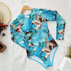 Women's Long Sleeve Printed One-Piece Swimsuit 2020