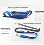 Waterproof Crocodile Pattern Dog Leash Waist Bag